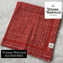 Vivienne Westwood 赤 花柄 ハンカチ M
