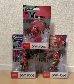 未開封　Splatoon amiibo 3体　タコボーイ　タコガール　タコ