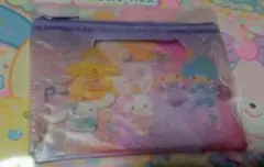 リトルツインスターズ　ポムポムプリン　シナモロール　いちご新聞　ファスナーポーチ