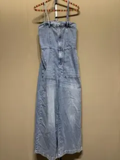 【美品】COCA　デニムオーバーオール　ブルーのサムネイル