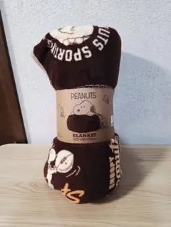 【新品】スヌーピー サンゴマイヤー毛布《ブラウン》 (140cm✕190cm)