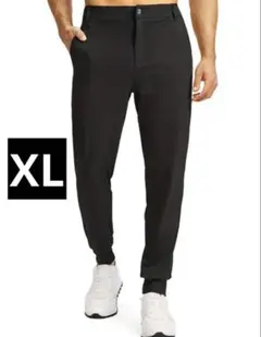 新品 ゴルフウェア ロングパンツ ジョガーパンツ メンズ ブラック XLサイズ