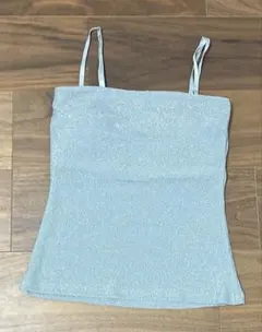 SPRAY PREMIUM キャミソール ライトブルー シルバーラメのサムネイル