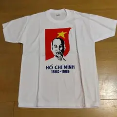 Ｔシャツ　ホーチーミン　ベトナム　白　ホワイト　Мサイズ