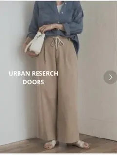 URBAN RESEARCH DOORS ドロストタックイージーパンツ