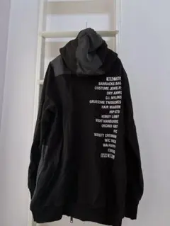 AVIREXアビレックス⭐︎ブラックプリントパーカー M