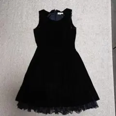 【3月25日まで限定】INFINE ベロア黒 ワンピース