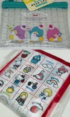サンリオキャラクターズ エコバッグ　新品　タキシードサム メッシュケース
