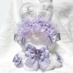 ぬい服　着ぐるみ　にじぱぺっと　10cm 11cm おすわり　うさぎ　紫