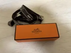HERMES オレンジ ボックス リボン付き