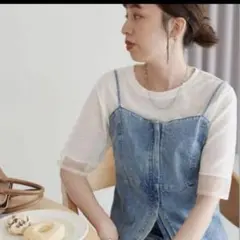 ディスコート　デニムzip使いビスチェのサムネイル