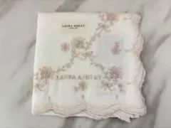 LAURA ASHLEY 花柄刺繍ハンカチ ウェディング