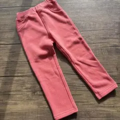 裏起毛　ピンク ボトムス ポケット付き