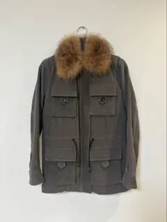 ★フォックスファー★ DOLCE&GABBANA モッズコート コーデュロイ 茶 Long-haired shearling coat in Multicolor for Men | Dolce&Gabbana® US