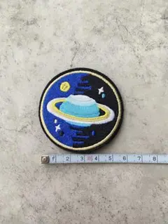 アイロンワッペン☆宇宙　土星　アップリケ　リメイク