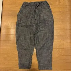 グレーウエストゴムカジュアルパンツ L