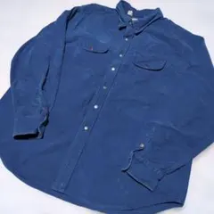 古着　【L.L.Bean エルエルビーン】USA製 長袖シャツ　ブルー