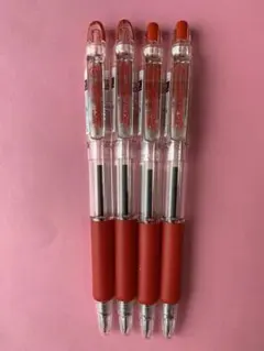 ジムノック ボールペン赤×4本セット