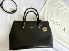 極美品 フルラ ペルラ PERLA トートバッグ ブラック A4 - メルカリ