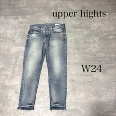 良品 upper hights ストレッチ スキニー デニムパンツ W24のサムネイル