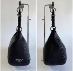 PRADAプラダ ワンショルダーバッグ ブラック シルバー金具 ヴィッテロダイノのサムネイル