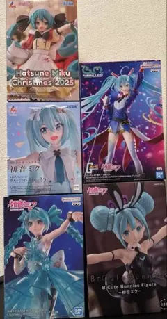 初音ミク　フィギュア5個