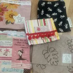 美品ハンドメイド  ウエストポーチ子供用５点セットまとめ売り
