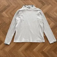 zootie リブカットソー グレー ハイネック イーザッカマニア　LL XL