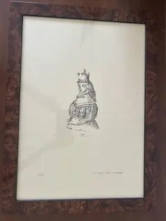ジョウナイトウ オリジナル セミ ロットペン原画 裏直筆 作品保証書