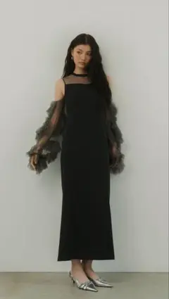 ANDRESD detached sleeve dress L