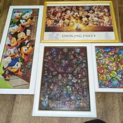 ディズニーキャラクター ジグソーパズル 4点セット