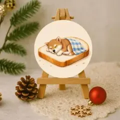 【送料無料❣️】柴犬防水ステッカー 食パンベッド