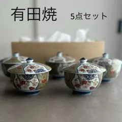 蓋つき煮物椀 5客セット 色絵 金彩 - メルカリ