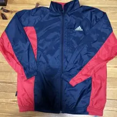 adidas 150 赤 ネイビージャケット アディダス　シャカシャカ　ジャージ