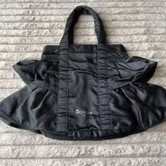 Repetto フリルデザイン トートバッグ 黒のサムネイル