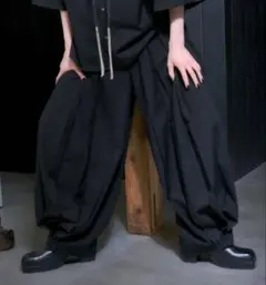 新品未使用】CTHY ワイドサルエルアンクルパンツ ブラック サイズ3