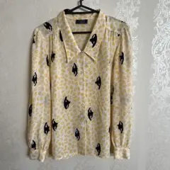 【最終値下げ】ヴィンテージシャツ ブラウス 柄シャツ 海外古着