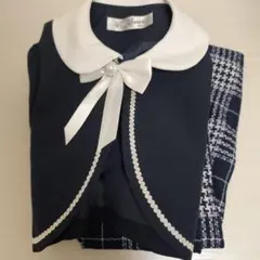 バースデイ　フォーマルセット 120 ネイビー　入学式　2025 1度のみ使用