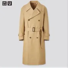 ユニクロユーUNIQLO Uトレンチコート ベージュ メンズ M