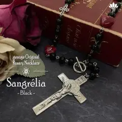 【ロザリオ】ゴシックネックレス｜地雷系×量産型｜Sangrélia Black