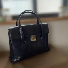 黒 レザー ビジネスバッグ