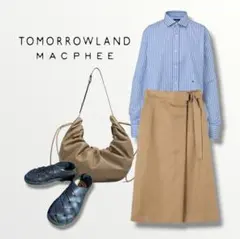 《日本製》トゥモローランド＊MACPHEE＊コットンリネンドラップスカート