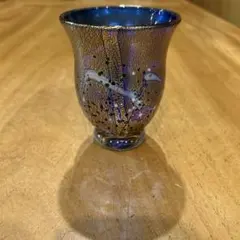 黒木国昭 工房「グラスアート黒木」で制作 オブジェ 金彩「しずく