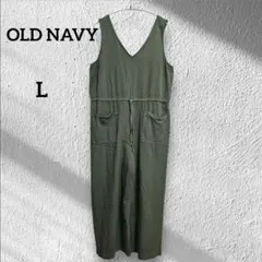オールドネイビー【L】 オリーブグリーン サロペット オールインワン