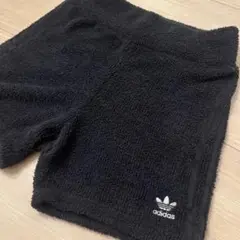 adidas タオル地 ショートパンツ 黒