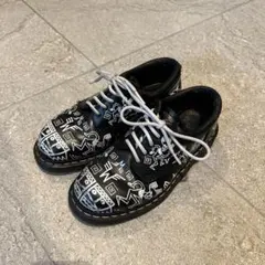 美品】ドクターマーチン 1461 REBEL 3ホール ハンドペイント 希少