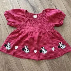 プティマイン　ミニー　トップス　ギンガムチェック