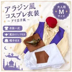 アラジン風 アリ王子 コスプレ衣装 Mサイズ ランプ・帽子付き Dハロ