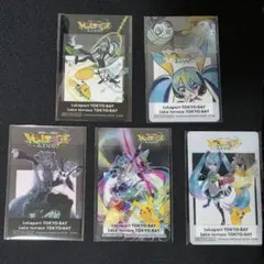 ポケモン 初音ミク ポケミク ららぽーと 特典 クリアカード 全5種