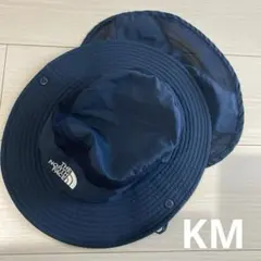 【美品】ノースフェイス サンシールドハット キッズ KM 帽子 ネイビー
